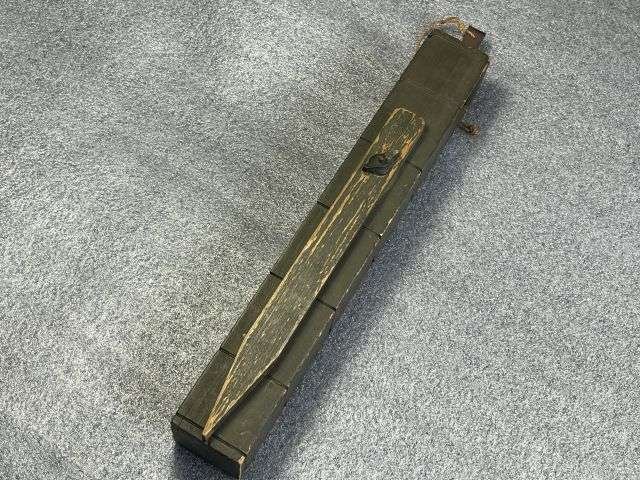 93) Excellent Original WW1 US Army Wooden Trench Periscope With Stand/Ground Spike & Belt Hook — image 11