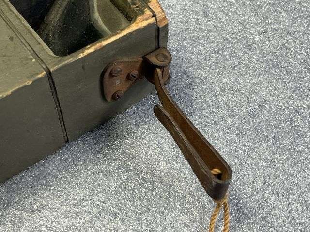 93) Excellent Original WW1 US Army Wooden Trench Periscope With Stand/Ground Spike & Belt Hook — image 13
