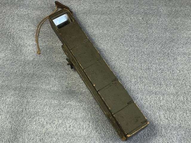 93) Excellent Original WW1 US Army Wooden Trench Periscope With Stand/Ground Spike & Belt Hook — image 16
