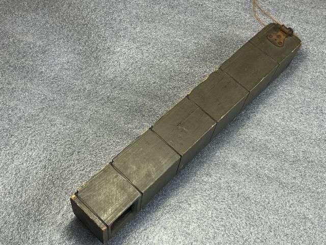 93) Excellent Original WW1 US Army Wooden Trench Periscope With Stand/Ground Spike & Belt Hook — image 5