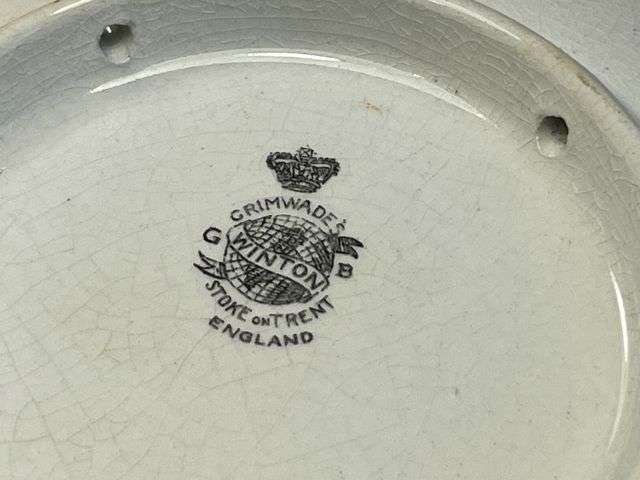 70) Original WW1 Bruce Bairnsfather Old Bill Small Side Plate With Edge Chip — image 4