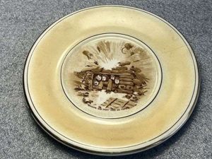 70) Original WW1 Bruce Bairnsfather Old Bill Small Side Plate …