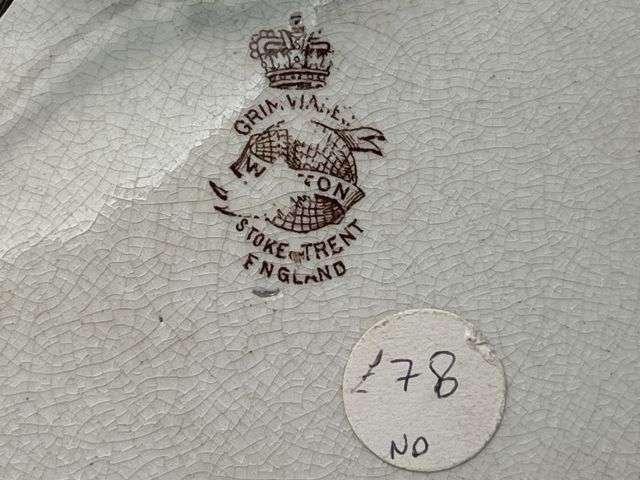 71) Good Original WW1 Bruce Bairnsfather Old Bill Small Plate — image 3