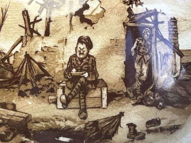 73) Lovely Original WW1 Bruce Bairnsfather Old Bill Teapot & Lid In Great Condition — image 12