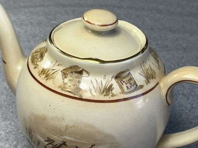 73) Lovely Original WW1 Bruce Bairnsfather Old Bill Teapot & Lid In Great Condition — image 6