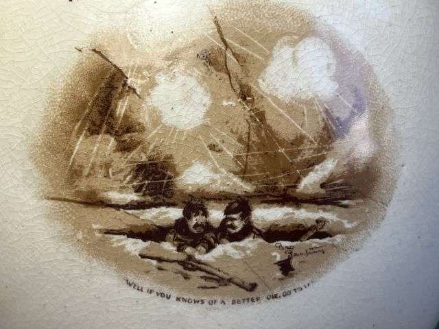 73) Lovely Original WW1 Bruce Bairnsfather Old Bill Teapot & Lid In Great Condition — image 8