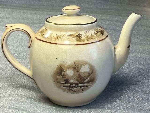 73) Lovely Original WW1 Bruce Bairnsfather Old Bill Teapot & Lid In Great Condition — image 9