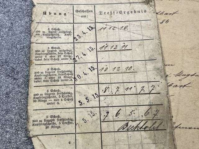 40) Tatty Well Used Original WW1 Imperial German Army Militarpas, Paperwork, Photo & Death Card — image 17