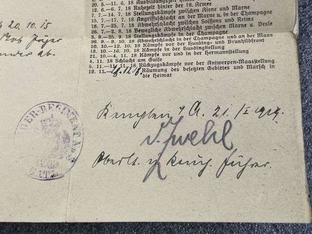 40) Tatty Well Used Original WW1 Imperial German Army Militarpas, Paperwork, Photo & Death Card — image 21