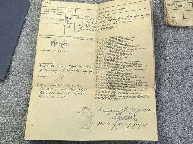 40) Tatty Well Used Original WW1 Imperial German Army Militarpas, Paperwork, Photo & Death Card — image 24