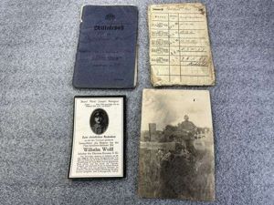 40) Tatty Well Used Original WW1 Imperial German Army Militarpas, …