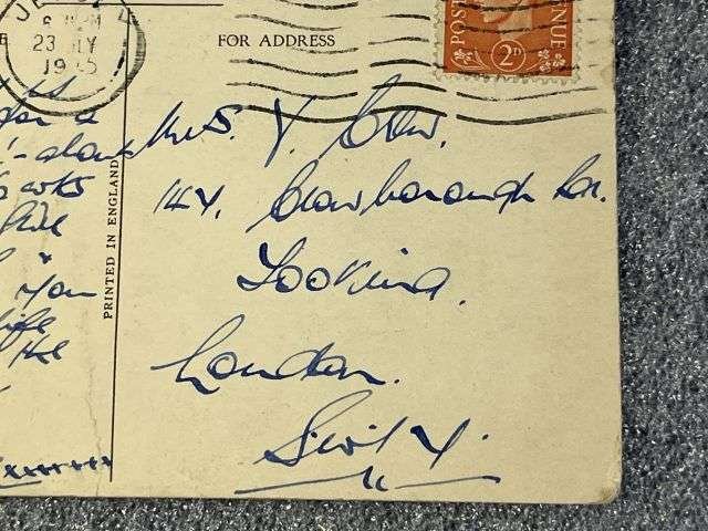 42) Interesting Original WW2 Postcard Greetings From Liberated Jersey May 9th 1945 Posted July 1945 — image 2