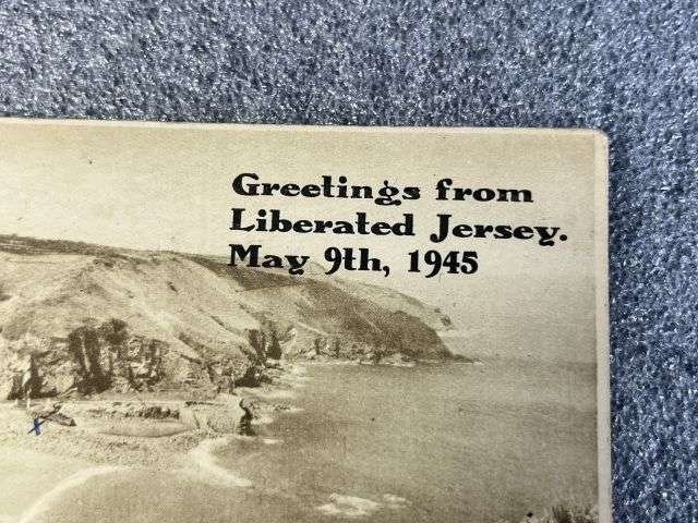 42) Interesting Original WW2 Postcard Greetings From Liberated Jersey May 9th 1945 Posted July 1945 — image 7