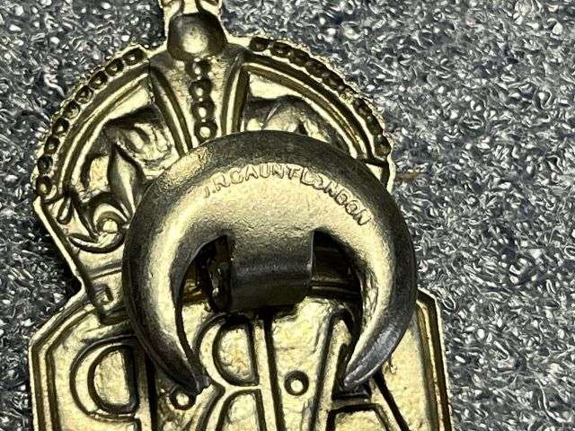 50) Excellent Original WW2 White Metal ARP Lapel Badge By J.R.Gaunt — image 2