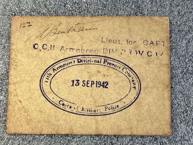 56) WW2 British Army Soldiers Service & Pay Book, Release Book & Paperwork Drivers ID Cards 7537492 Pte E.Matthews RAMC, CMP, RASC & RAPC — image 13