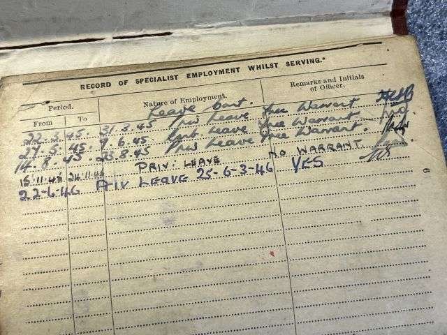 56) WW2 British Army Soldiers Service & Pay Book, Release Book & Paperwork Drivers ID Cards 7537492 Pte E.Matthews RAMC, CMP, RASC & RAPC — image 26