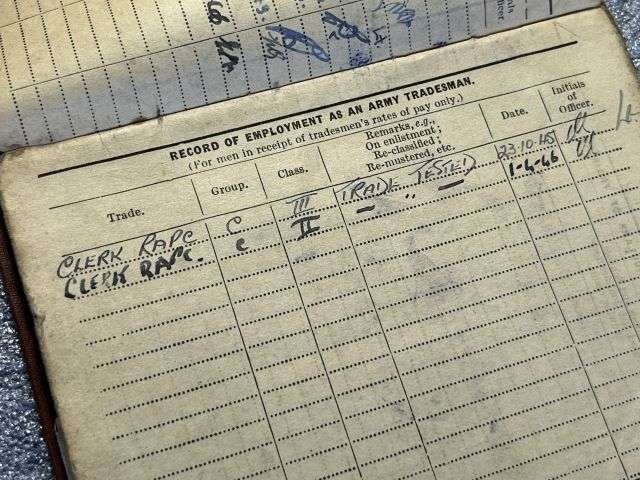 56) WW2 British Army Soldiers Service & Pay Book, Release Book & Paperwork Drivers ID Cards 7537492 Pte E.Matthews RAMC, CMP, RASC & RAPC — image 27