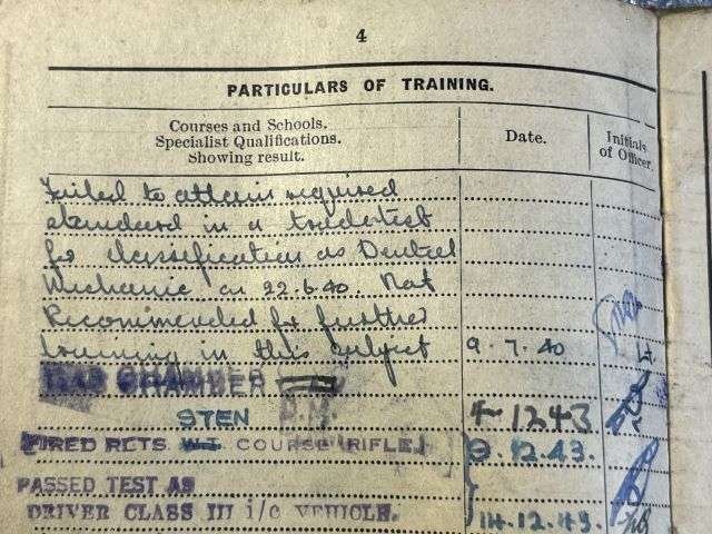 56) WW2 British Army Soldiers Service & Pay Book, Release Book & Paperwork Drivers ID Cards 7537492 Pte E.Matthews RAMC, CMP, RASC & RAPC — image 29