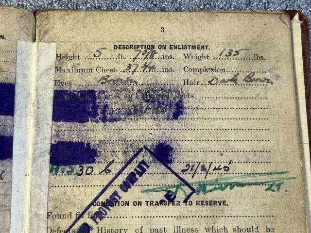 56) WW2 British Army Soldiers Service & Pay Book, Release Book & Paperwork Drivers ID Cards 7537492 Pte E.Matthews RAMC, CMP, RASC & RAPC — image 31