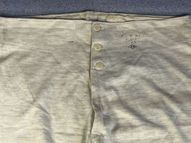 20) Nice Clean Original WW2 Australian Made British Army Thermal Underwear Dated 1943 — image 7