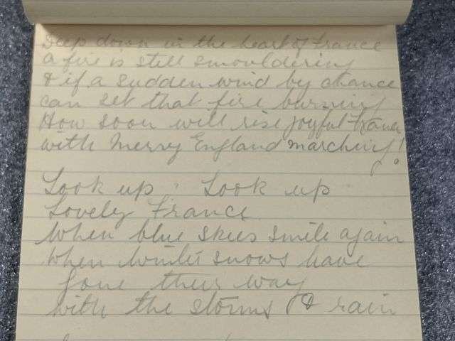 23) Excellent original Early WW2 British Military The Services Writing Tablet Full Of Wartime Poems, Wartime Recipes etc. — image 3