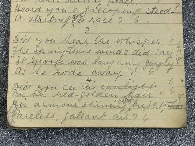 23) Excellent original Early WW2 British Military The Services Writing Tablet Full Of Wartime Poems, Wartime Recipes etc. — image 4