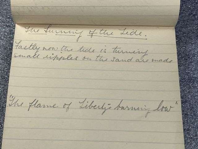 23) Excellent original Early WW2 British Military The Services Writing Tablet Full Of Wartime Poems, Wartime Recipes etc. — image 6