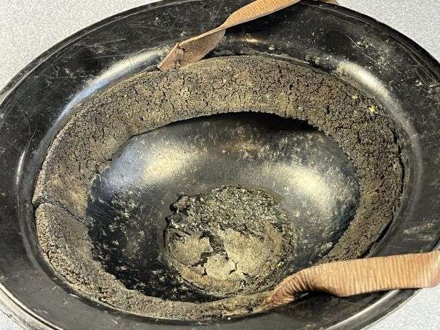 25) Excellent Original WW2 British Home Front Bakelite Protective Helmet Unusual Pattern — image 6