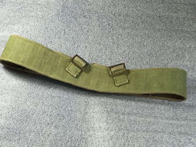27) Original Post WW2 P37 Webbing Waist Belt Marked MECo 1951 — image 4