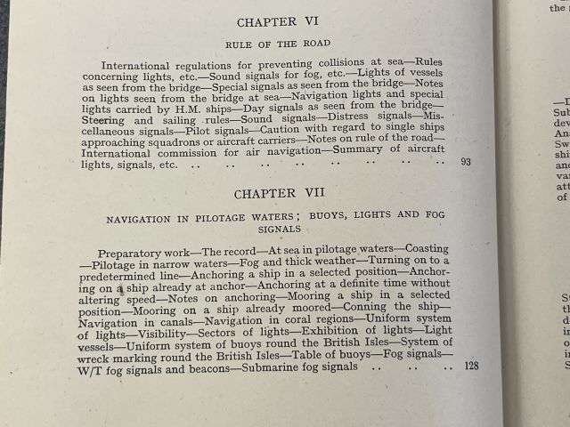 34) Excellent Original WW2 RN Admiralty Navigation Manual Volume I 1938. Printed In 1943 — image 10