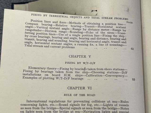 34) Excellent Original WW2 RN Admiralty Navigation Manual Volume I 1938. Printed In 1943 — image 11