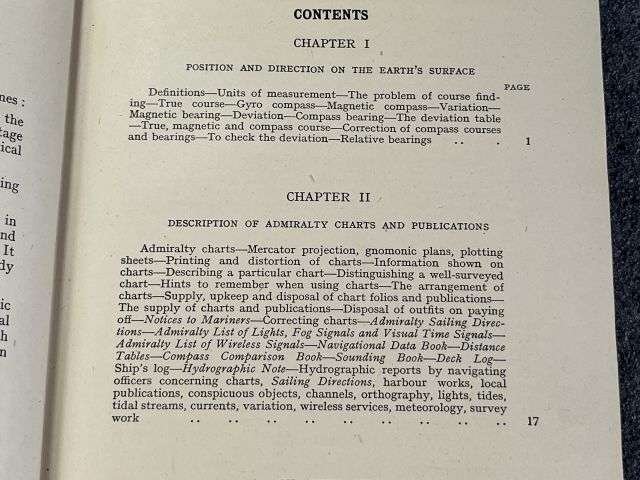 34) Excellent Original WW2 RN Admiralty Navigation Manual Volume I 1938. Printed In 1943 — image 13
