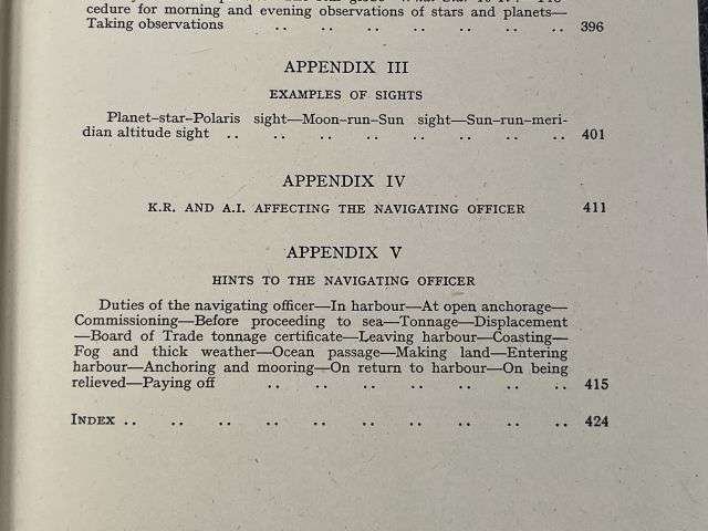 34) Excellent Original WW2 RN Admiralty Navigation Manual Volume I 1938. Printed In 1943 — image 4