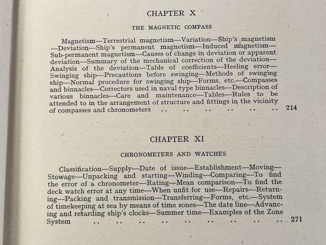 34) Excellent Original WW2 RN Admiralty Navigation Manual Volume I 1938. Printed In 1943 — image 8