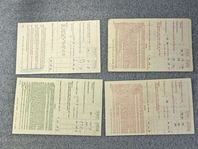 37) A Set of 4 X Original WW2 Certificate of Post War Credit 1941-46 Certificates to different people. — image 2