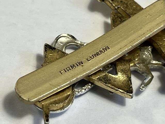 14) Mint Original Post WW2 REME Staybrite Cap Badge by Firmin — image 2