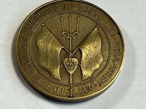 15) Excellent Original WW1 Bronze Medallion The Battle of Jutland …