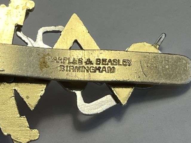 16) Good Original Post WW2 REME Staybrite Cap Badge by Marples & Beasley Bham — image 2