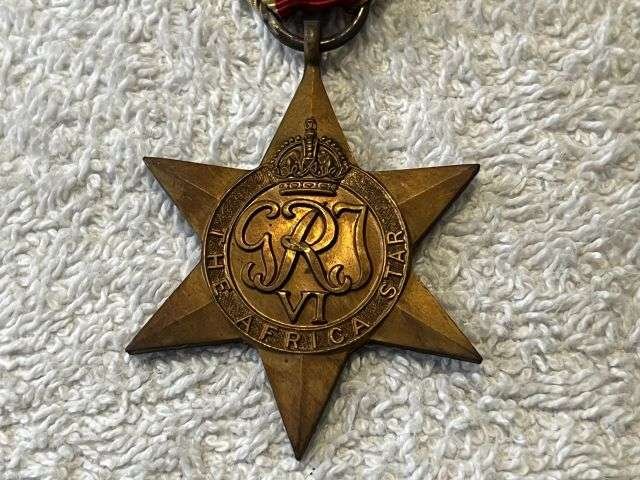 24) Excellent Original Full Size WW2 Medal The Africa Star — image 3