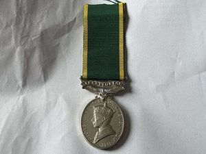 23) Lovely Original Full Size GRVI Territorial Efficiency Medal Named …