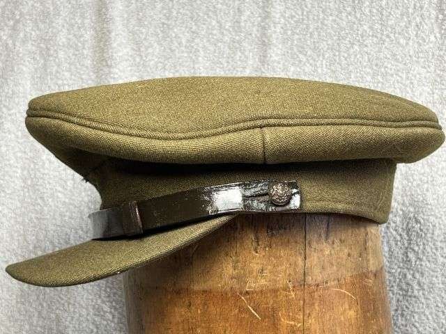89) Excellent Original WW2 British Army Officers Peaked Cap — image 7