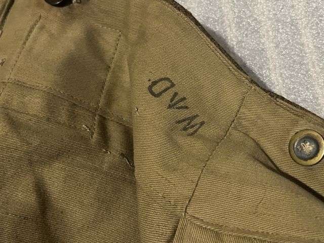 100) Excellent Original WW2 British Army 1937 Pattern Battledress Trousers With Leg Pocket Removed — image 13