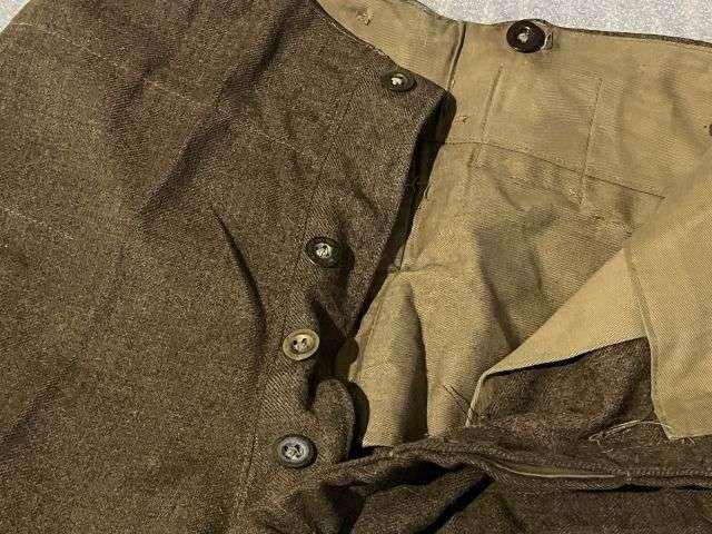 100) Excellent Original WW2 British Army 1937 Pattern Battledress Trousers With Leg Pocket Removed — image 15
