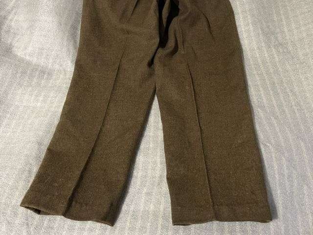 100) Excellent Original WW2 British Army 1937 Pattern Battledress Trousers With Leg Pocket Removed — image 6