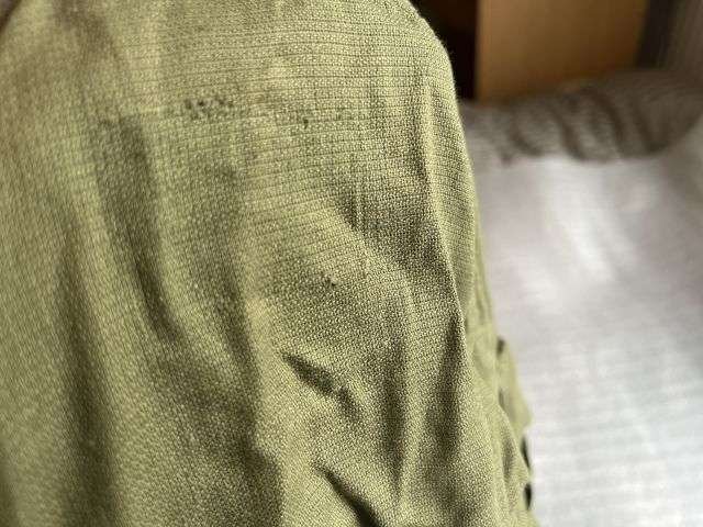 103) Excellent Clean British Army 1950 Pat Jungle Green Bush Jacket Size 2 Dated 1955 — image 2