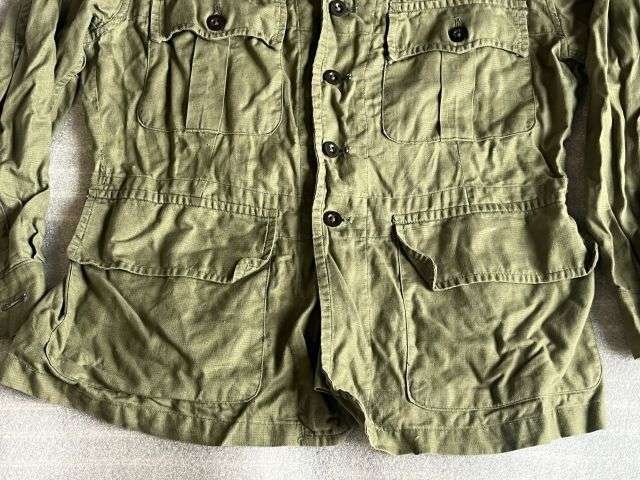 103) Excellent Clean British Army 1950 Pat Jungle Green Bush Jacket Size 2 Dated 1955 — image 9