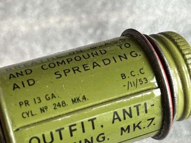 105) Excellent Original British Army MK6 Lightweight Respirator & Haversack 1950s — image 20