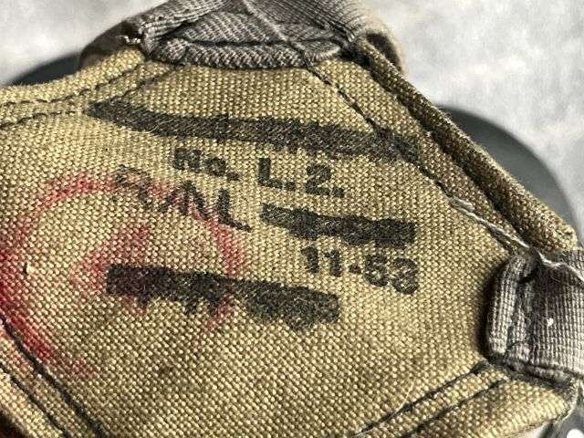 105) Excellent Original British Army MK6 Lightweight Respirator & Haversack 1950s — image 4