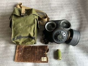 105) Excellent Original British Army MK6 Lightweight Respirator & Haversack …