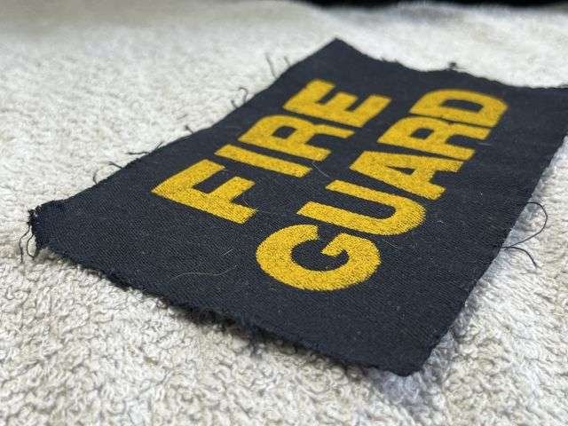 71) Excellent Original WW2 British Home Front Issue Fire Guard Sew On Patch — image 4